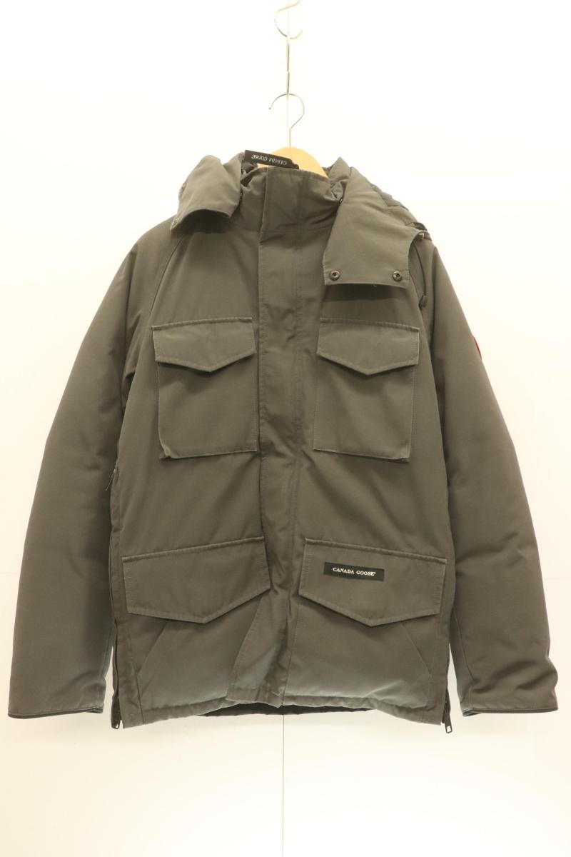 【中古】 CANADA GOOSE メンズダウンジャケット S KAMLOOPS CANADA GOOSE S グレー 灰