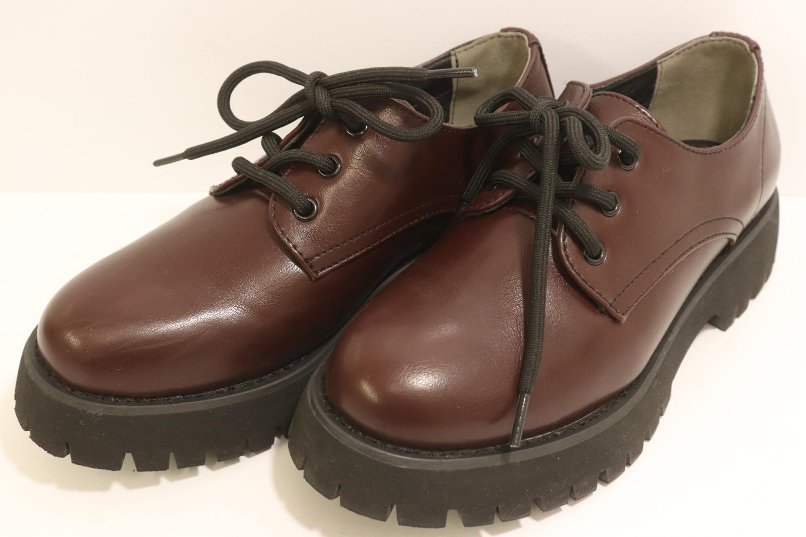 【中古】 あしながおじさん レディースレザーシューズ S レザーシューズ あしながおじさん S 黒 ブラック 茶 ブラウン
