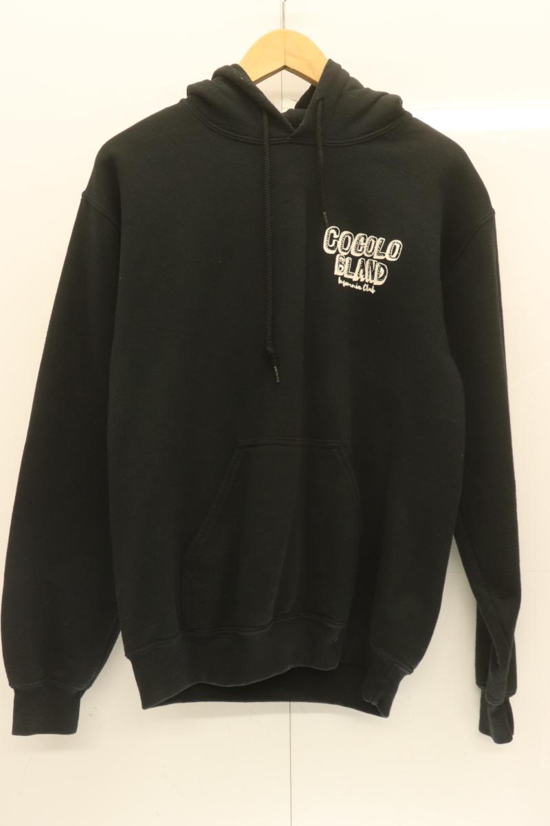 【中古】 COCOLOBLAND メンズパーカー S ロゴ パーカー COCOLOBLAND S 黒 ブラック ロゴ