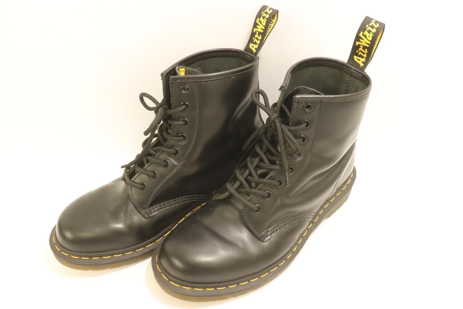 【中古】 DR.MARTENS メンズブーツ US9 8-EYE BOOT DR.MARTENS US9 黒 ブラック