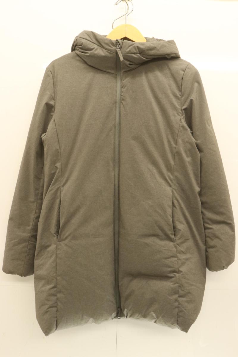 Rakuten - 【中古】 UNIQLO レディースダウンジャケット L シームレスダウンショートコート UNIQLO L グレー 灰 無地