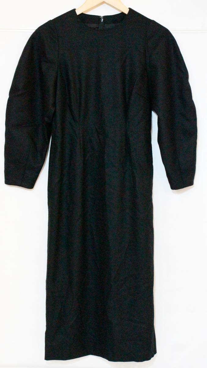 Rakuten - 【中古】 UNITED ARROWS レディースワンピース 36 UNITED ARROWS/W/PU ダーツ ワンピース/36/黒 ブラック/1526-257-3647