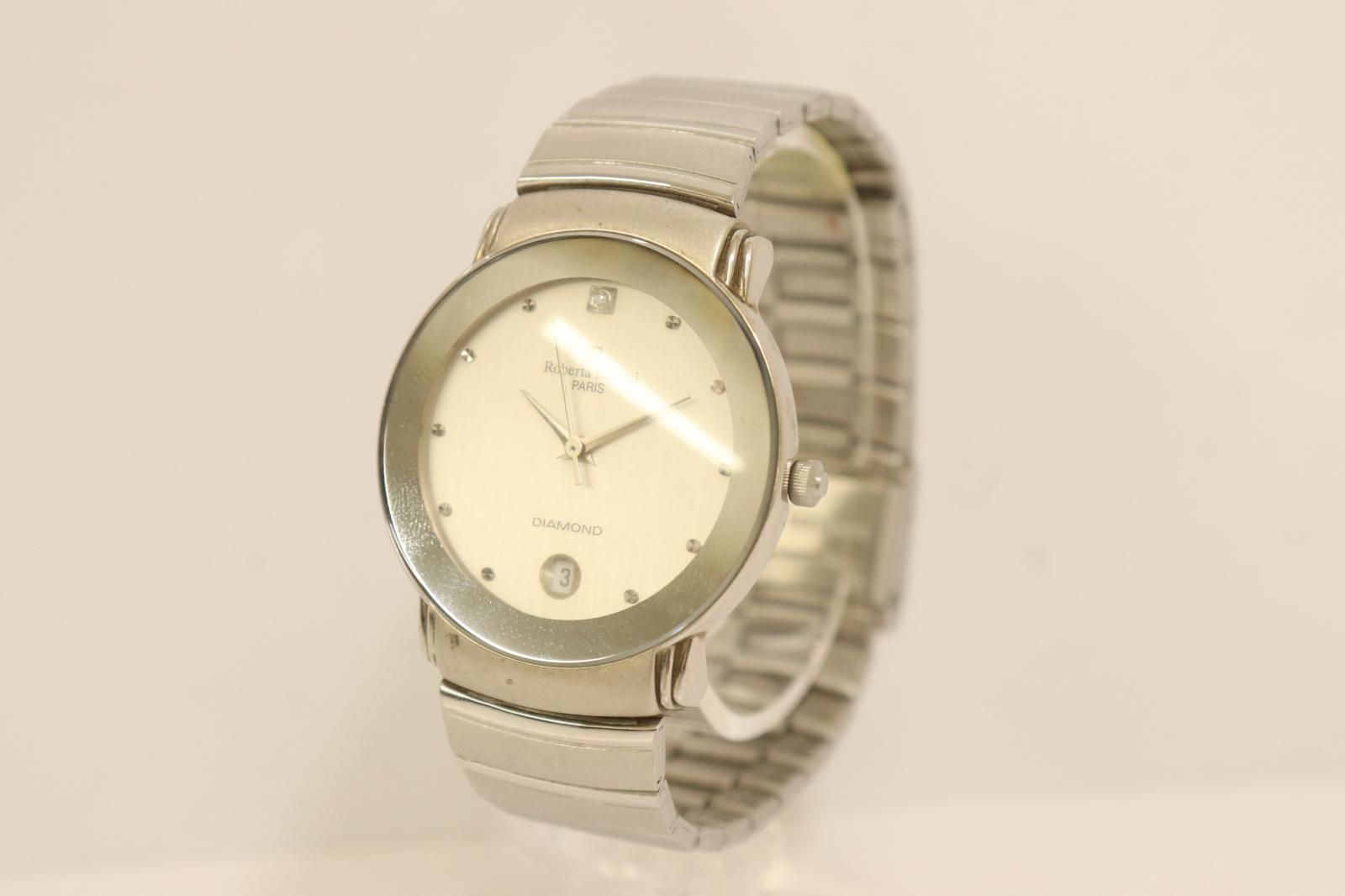 【中古】 Roberta Baldini レディース腕時計 -- レディース腕時計 Roberta Baldini -- ピンク 桃 ロゴ