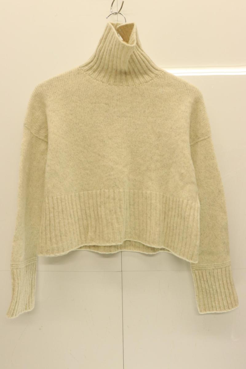 【中古】 MACPHEE レディースニット セーター S ジーロンラムズウール タートルネックプルオーバー MACPHEE S アイボリー 無地