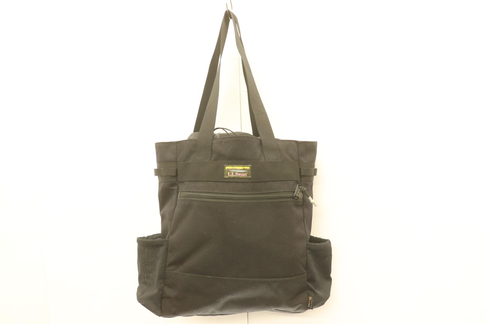 【中古】 L.L.Bean メンズトートバッグ -- トートバッグ L.L.Bean -- 黒 ブラック ロゴ