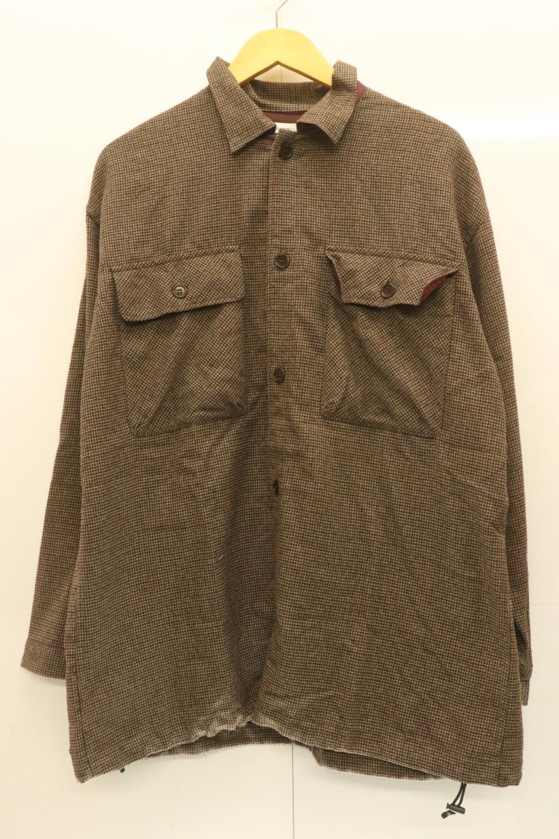 Rakuten - 【中古】 Johnbull メンズジャケット L オーバーシャツジャケット Johnbull L 茶 ブラウン 千鳥格子