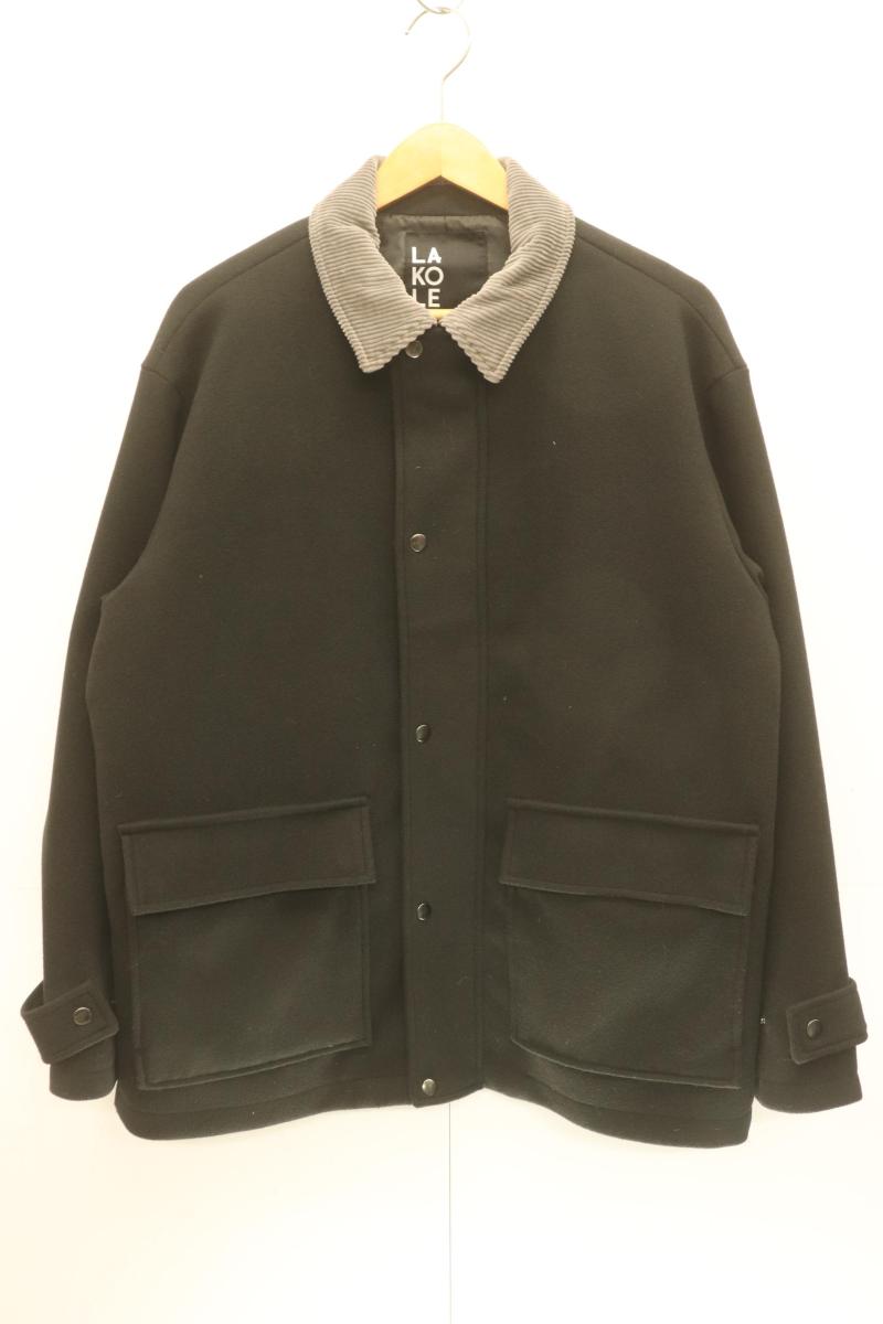 Rakuten - 【中古】 LAKOLE メンズジャケット M ジャケット LAKOLE M 黒 ブラック 無地