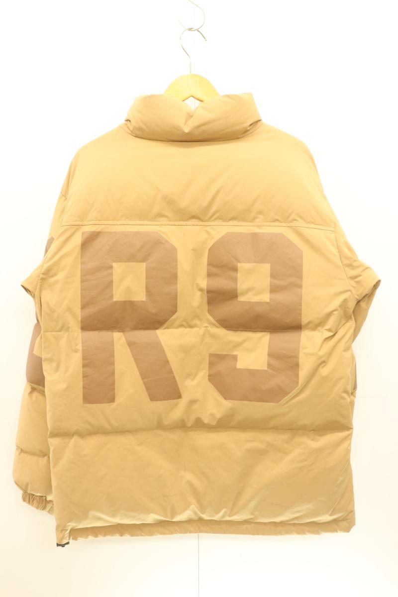 【中古】 MIRROR9 メンズダウンジャケット L ダウンジャケット MIRROR9 L 茶 ブラウン プリント
