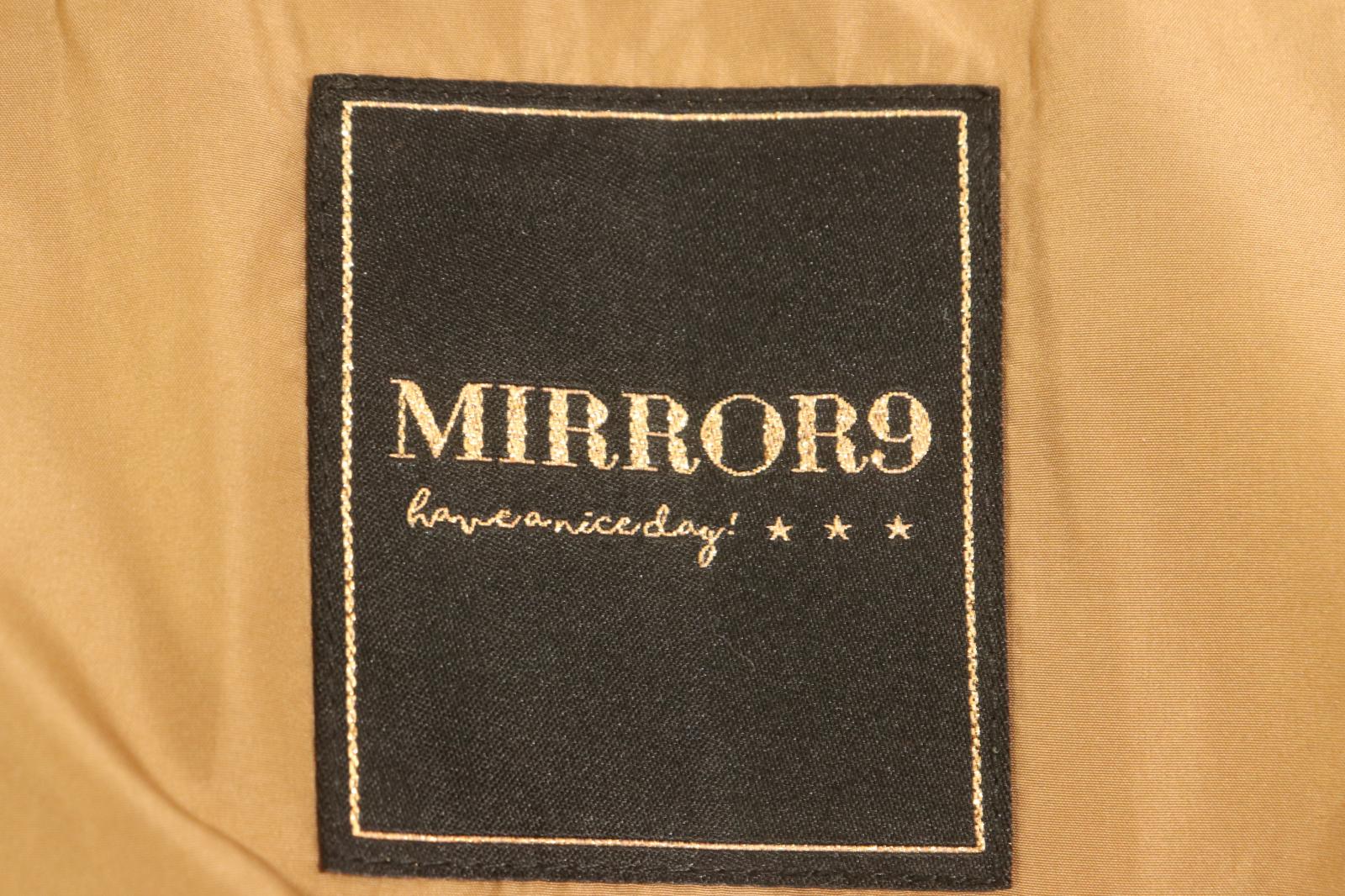 【中古】 MIRROR9 メンズダウンジャケット L ダウンジャケット MIRROR9 L 茶 ブラウン プリント