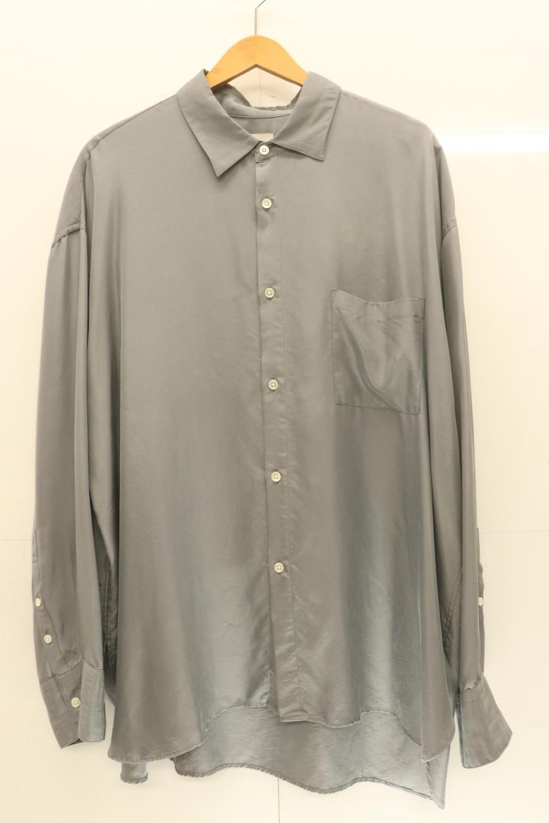 Rakuten - 【中古】 stein メンズ長袖シャツ M OVERSIZED CUPRO LS SHIRT stein M グレー 灰