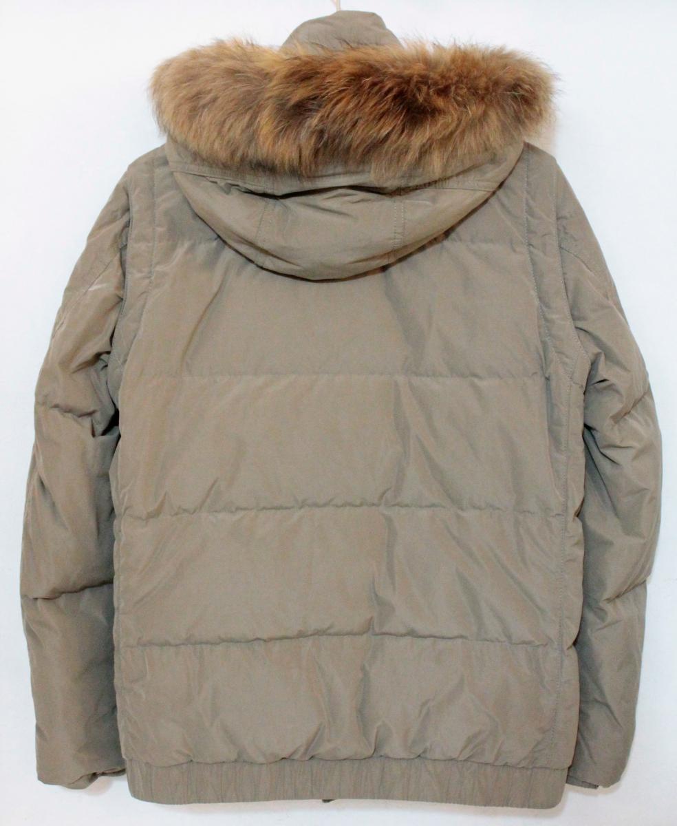 【中古】 BURBERRY BLACK LABEL メンズダウンジャケット M BURBERRY BLACK LABEL/4WAY/ダウンジャケット/M/ベージュ 肌色/チェック/ファー/D1F21-220-44