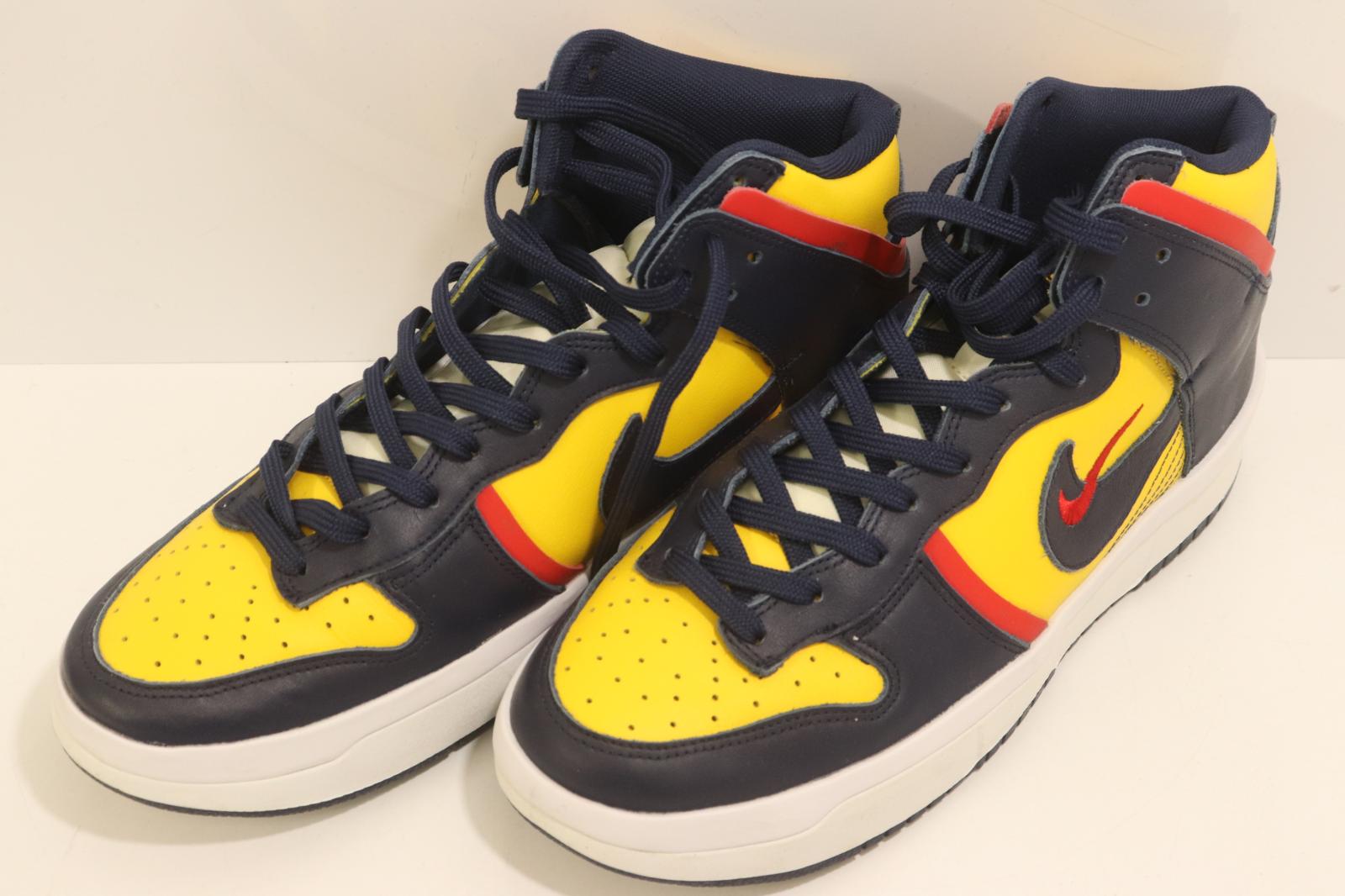 Rakuten - 【中古】 NIKE メンズスニーカー 29cm DUNK HIGH UP VARSITY MAIZE NIKE 29cm 紺 ネイビー 黄 イエロー ロゴ