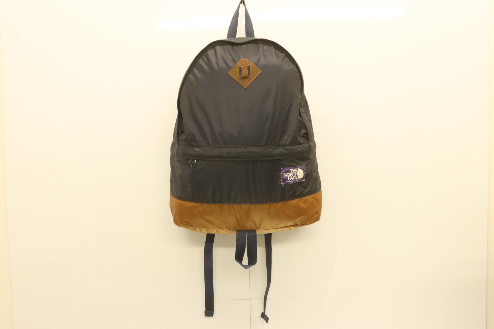 【中古】 THE NORTH FACE PURPLE LABEL レディースリュック バックパック -- Light Weight Day Pack THE NORTH FACE PURPLE LABEL -- 茶 ブラウン 紺 ネイビー