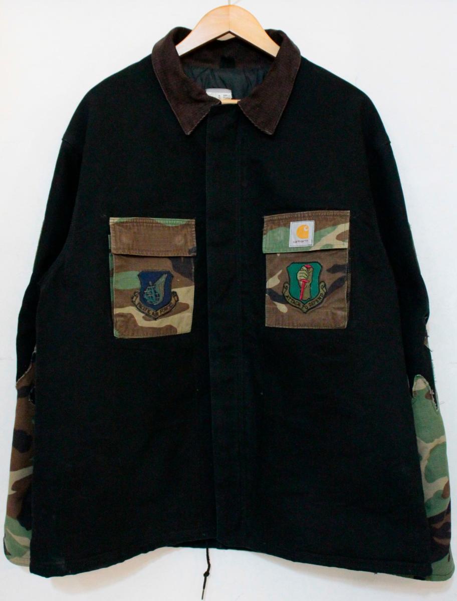 Rakuten - 【中古】 Carhartt メンズブルゾン Carhartt/リメイク/トラディショナルコート/ブルゾン/REGULAR/黒 ブラック/C03 BLK