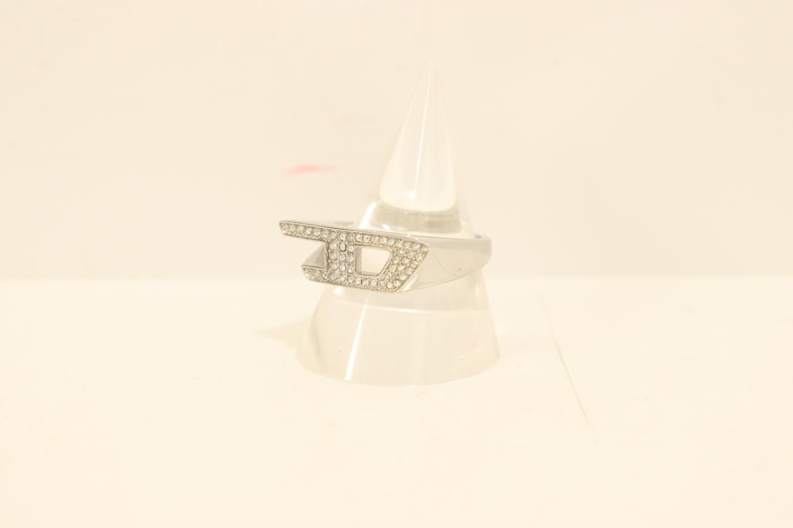 【中古】 DIESEL レディースリング 15号 dx1629040 jewellery DIESEL 15号 銀 シルバー