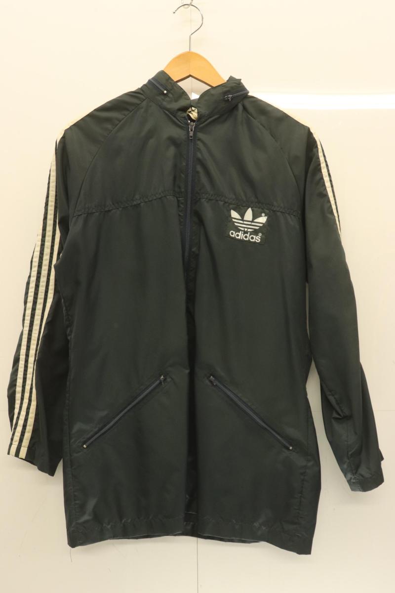 Rakuten - 【中古】 adidas メンズナイロンジャケット 42 万国旗タグ ナイロンジャケット adidas 42 紺 ネイビー 中国製