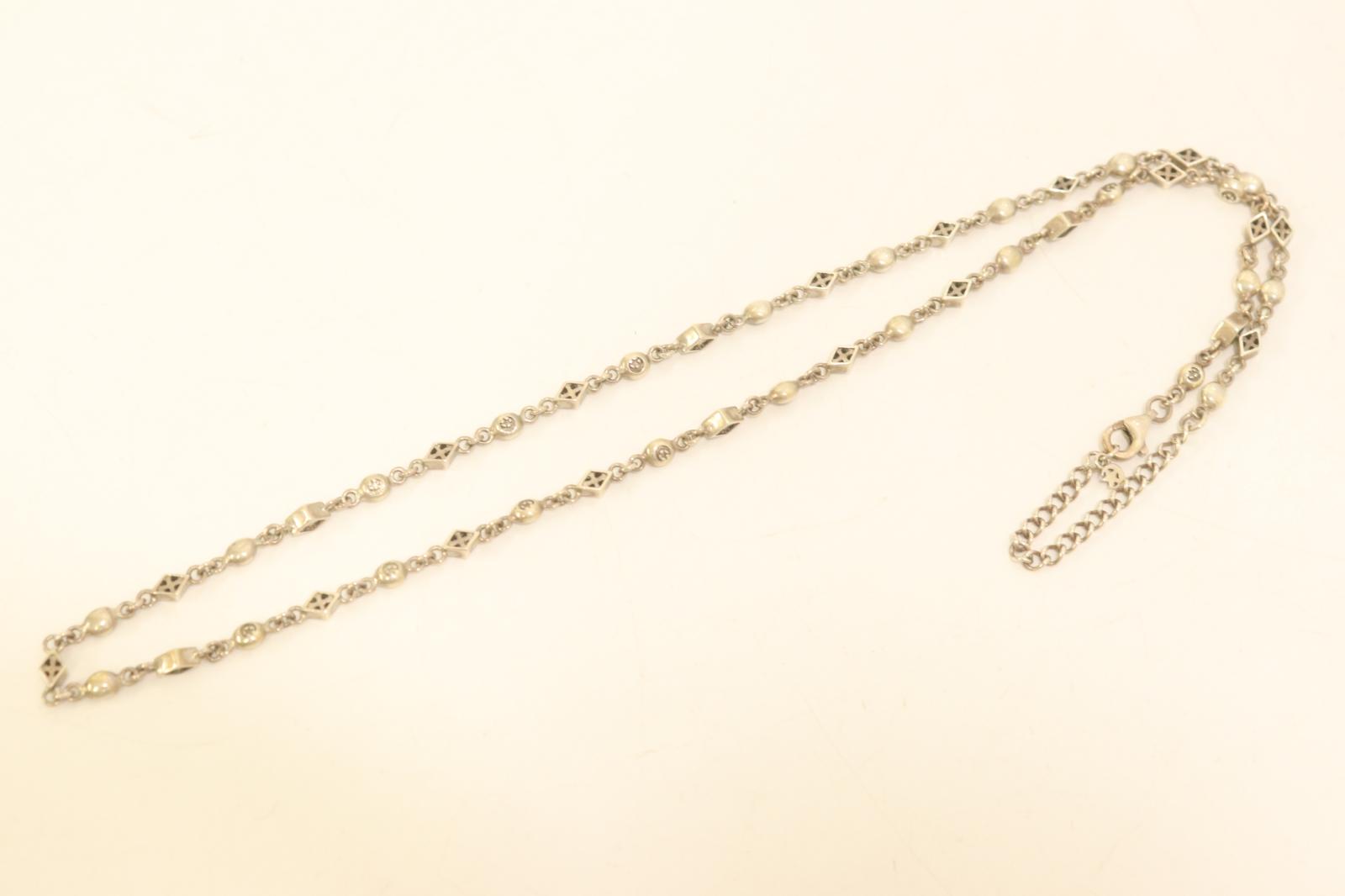 【中古】 Crescent Luna メンズネックレス -- チェーン ネックレス Crescent Luna -- 銀 シルバー 無地(4.0)