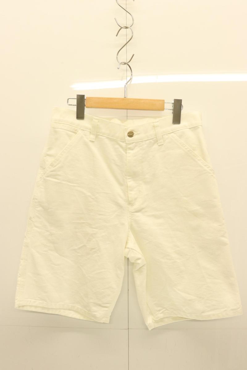 Rakuten - 【中古】 Carhartt メンズショートパンツ 30 SINGLE KNEE SHORT Carhartt 30 白 ホワイト 無地