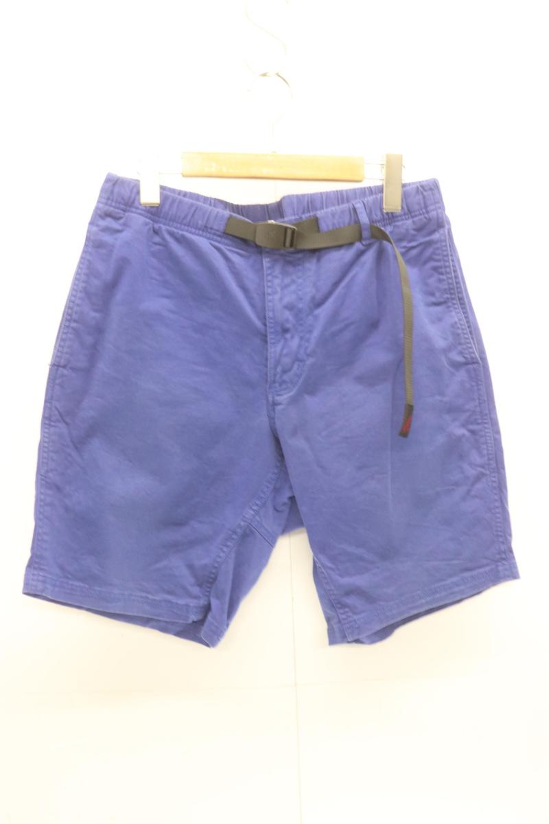 【中古】 GRAMICCI メンズショートパンツ L ショートパンツ GRAMICCI L 青 ブルー ロゴ