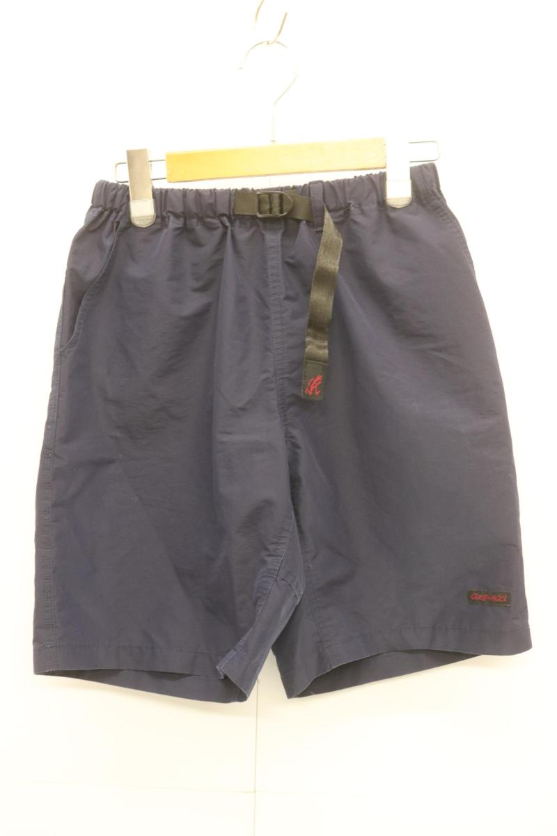 【中古】 GRAMICCI メンズショートパンツ M ショートパンツ GRAMICCI M 紺 ネイビー ロゴ