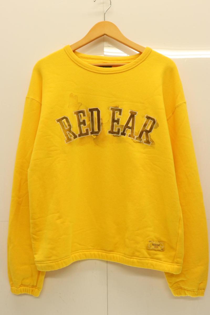 Rakuten - 【中古】 RED EAR メンズスウェット XL スウェット RED EAR XL 黄 イエロー プリント