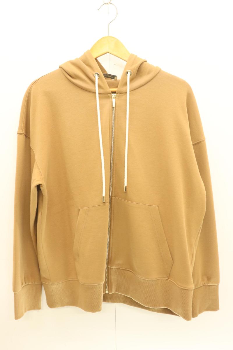 【中古】 MAX MARA レディースジップパーカー M ZUAI ジップパーカー MAX MARA M ベージュ 肌色 ロゴ