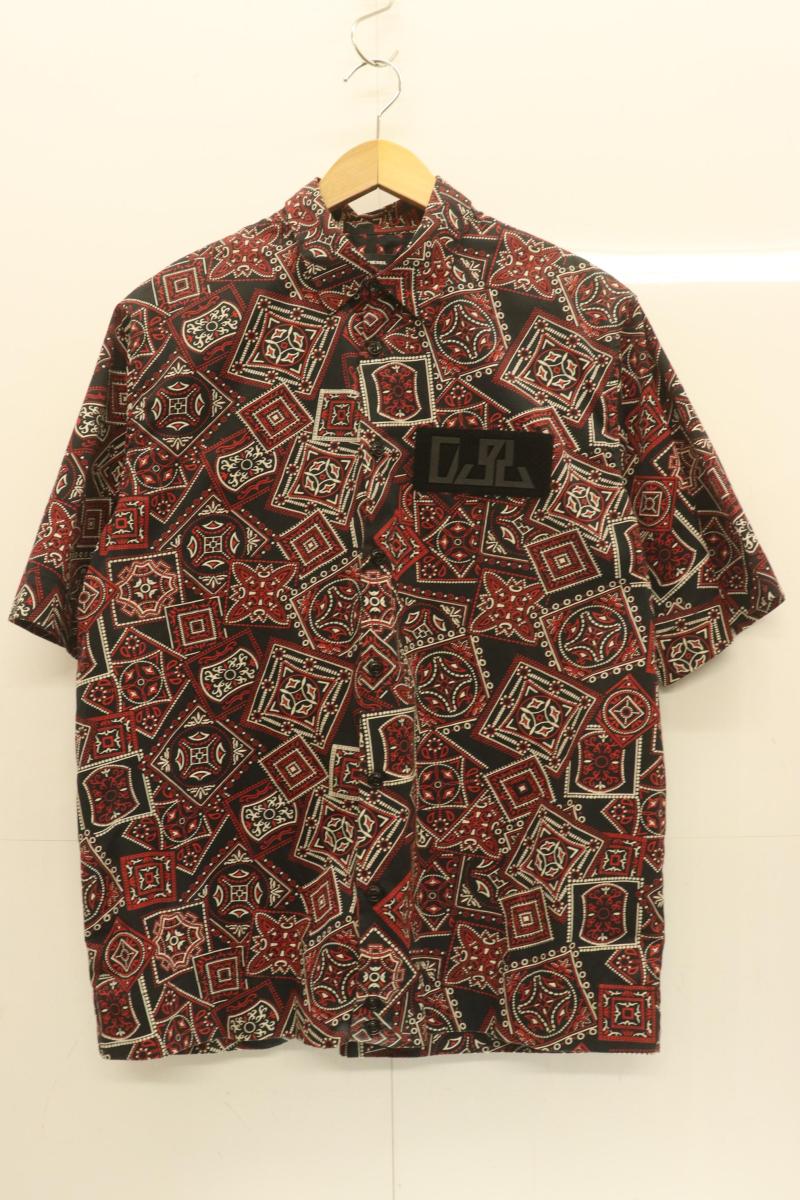Rakuten - 【中古】 DIESEL メンズ半袖シャツ L 半袖シャツ DIESEL L 黒 ブラック ペイズリー