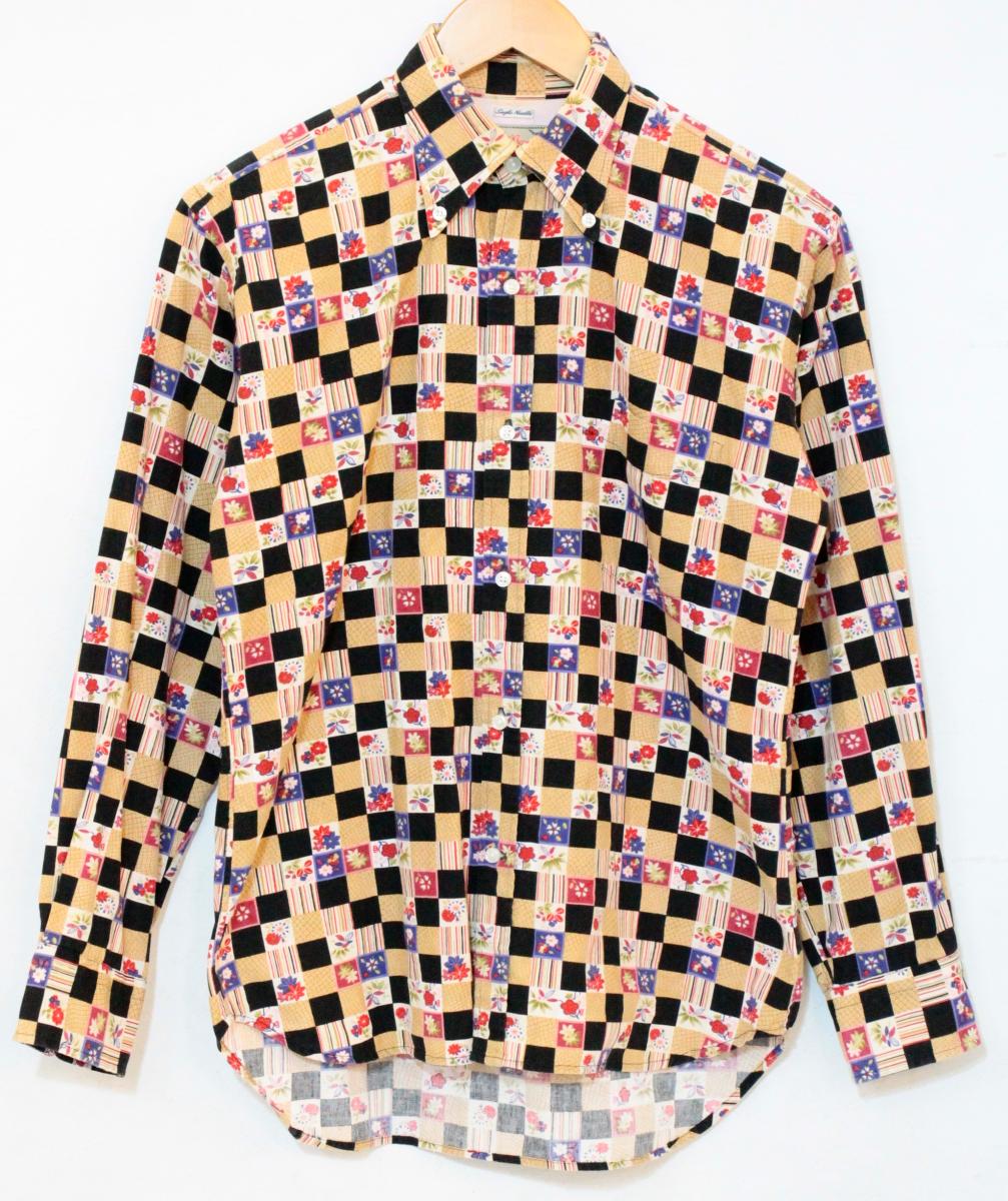 Rakuten - 【中古】 DRY BONES メンズ長袖シャツ 36 DRY BONES/和柄チェックシャツ/36/マルチカラー