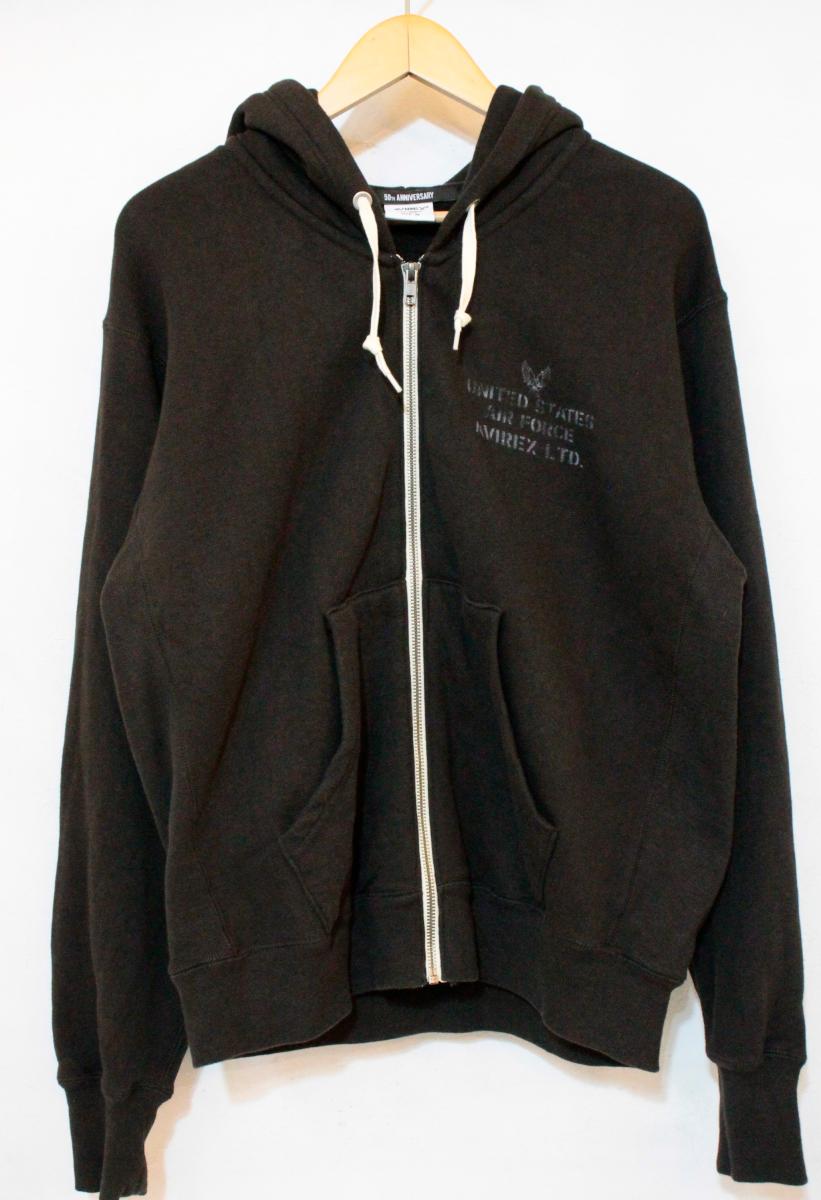 Rakuten - 【中古】 AVIREX メンズジップパーカー M AVIREX/25AW/VINTAGE ZIP UP HOODIE/M/黒 ブラック/783-5231008