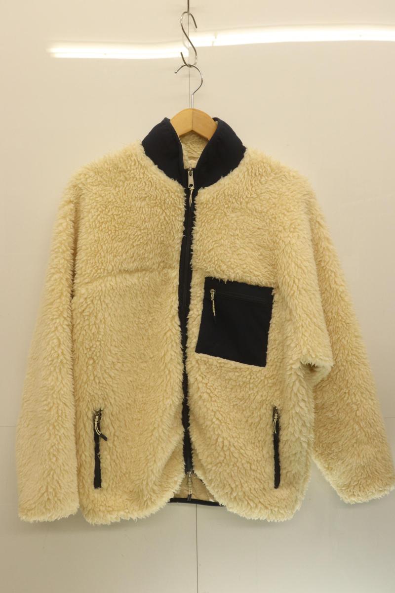 樂天商城 - 【中古】 FREAK'S STORE メンズフリースジャケット M ボアフリースジャケット FREAK'S STORE M 紺 ネイビー アイボリー ボア