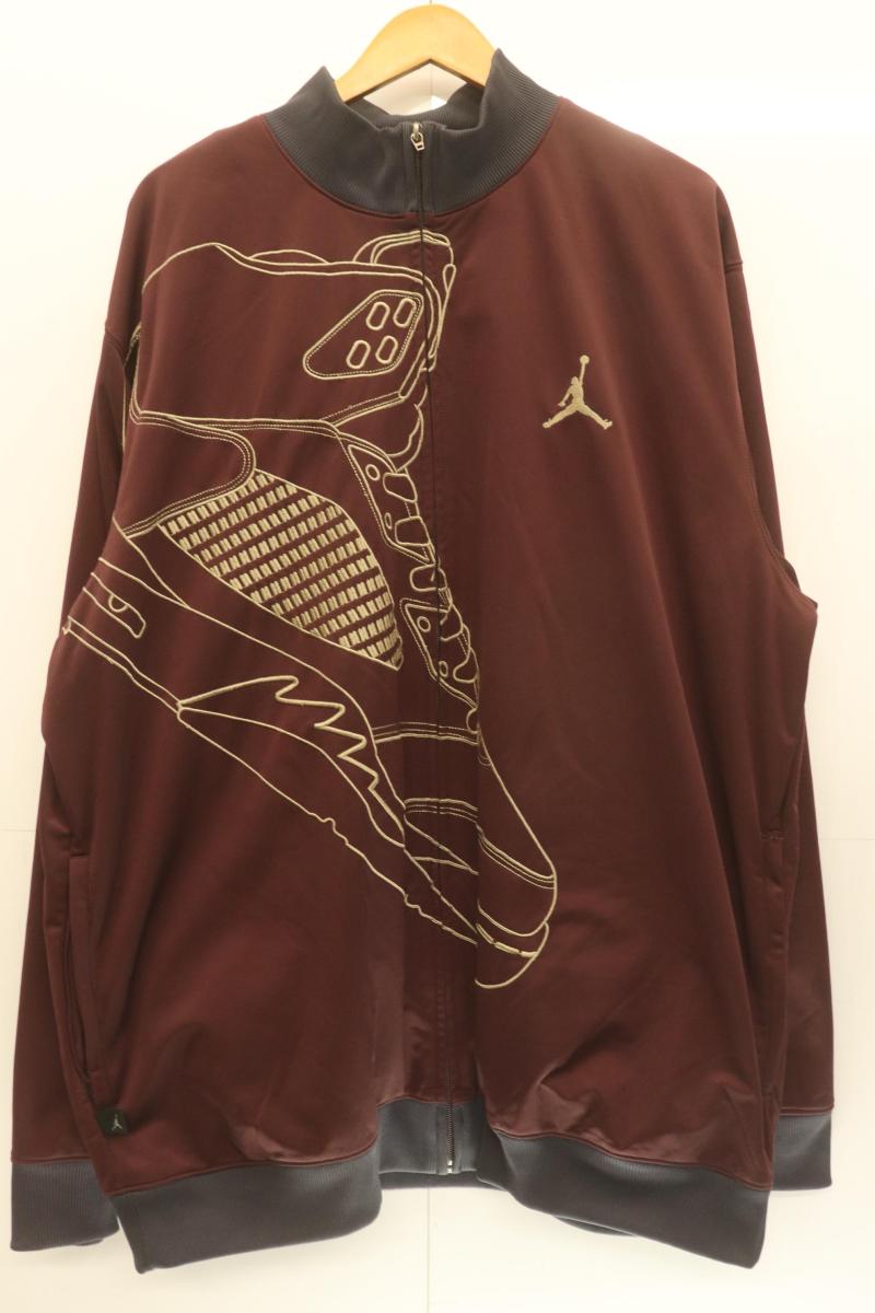 Other - 【中古】 NIKE メンズジャケット XXL AIR JORDAN JORDAN5 トラックジャケット NIKE XXL えんじ 刺繍