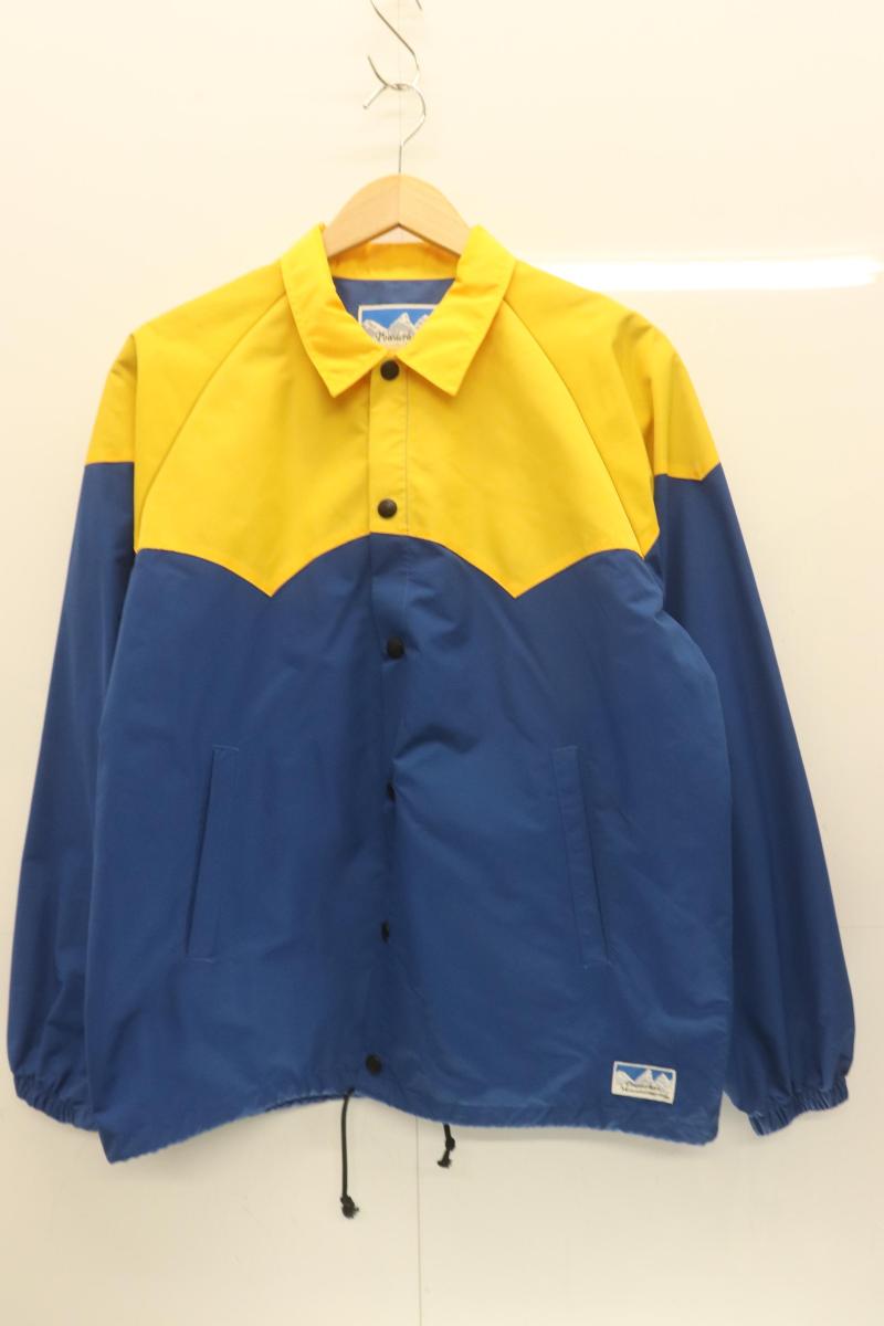 Rakuten - 【中古】 Powderhorn Mountaineering メンズナイロンジャケット S ナイロンジャケット Powderhorn Mountaineering S 青 ブルー 黄 イエロー バイカラー