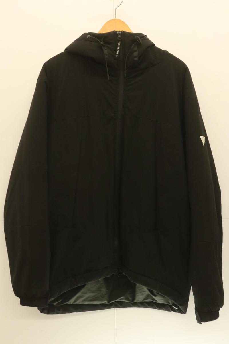 【中古】 EDWIN メンズ中綿ジャケット XL F.L.E 中綿ジャケット EDWIN XL 黒 ブラック 無地