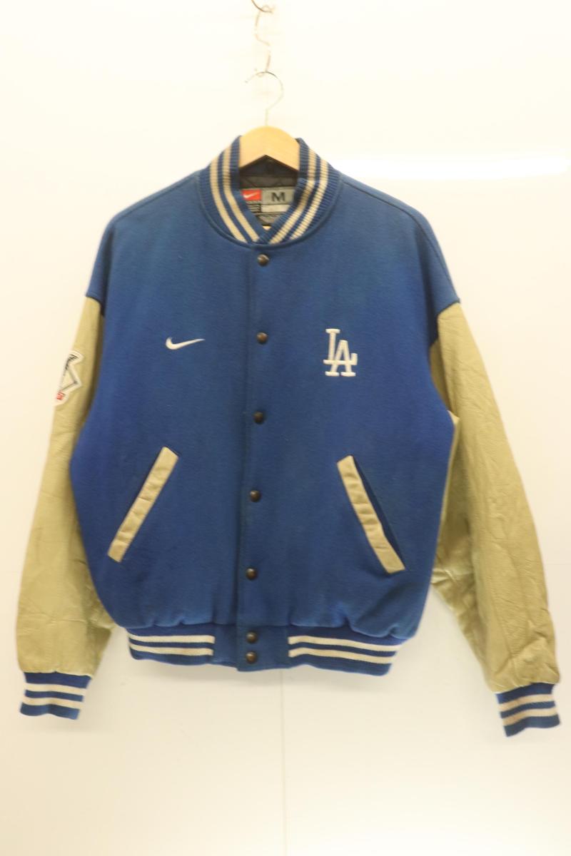 Rakuten - 【中古】 NIKE メンズスタジャン M TEAM Los Angeles Dodgers スタジャン NIKE M 青 ブルー 刺繍