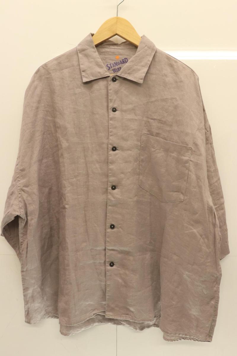 Rakuten - 【中古】 JEANS FACTORY メンズ長袖シャツ M リネンシャツ JEANS FACTORY Clothes M 紫 パープル