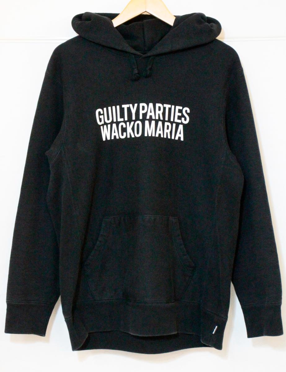 【中古】 WACKO MARIA メンズパーカー L WACKO MARIA/パーカー/L/黒 ブラック/プリント