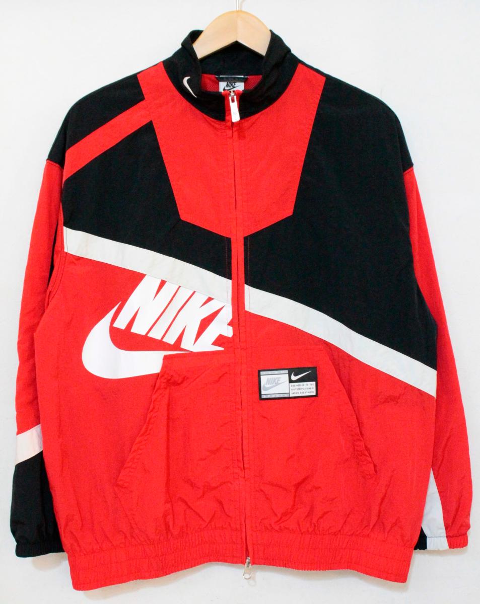 NIKE ナイキ 極美品　ナイロンジャケット　ロゴ　赤　バイカラー　完売品 NIKE ナイキ 極美品 ナイロンジャケット ロゴ 赤 バイカラー 完売品