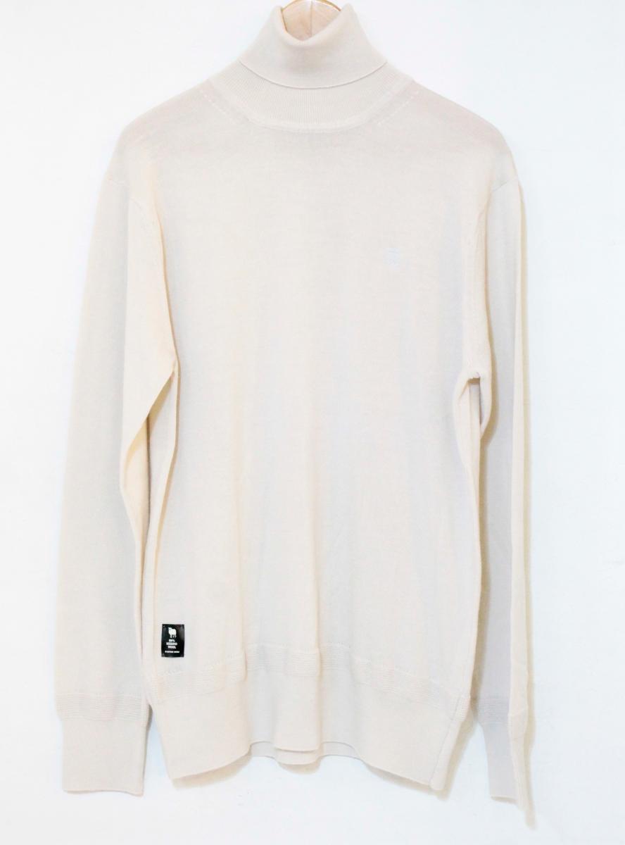 Rakuten - 【中古】 G-STAR RAW メンズニット セーター M G-STAR RAW/Premium Core Turtle Knit/M/アイボリー/d25177-d847-1603