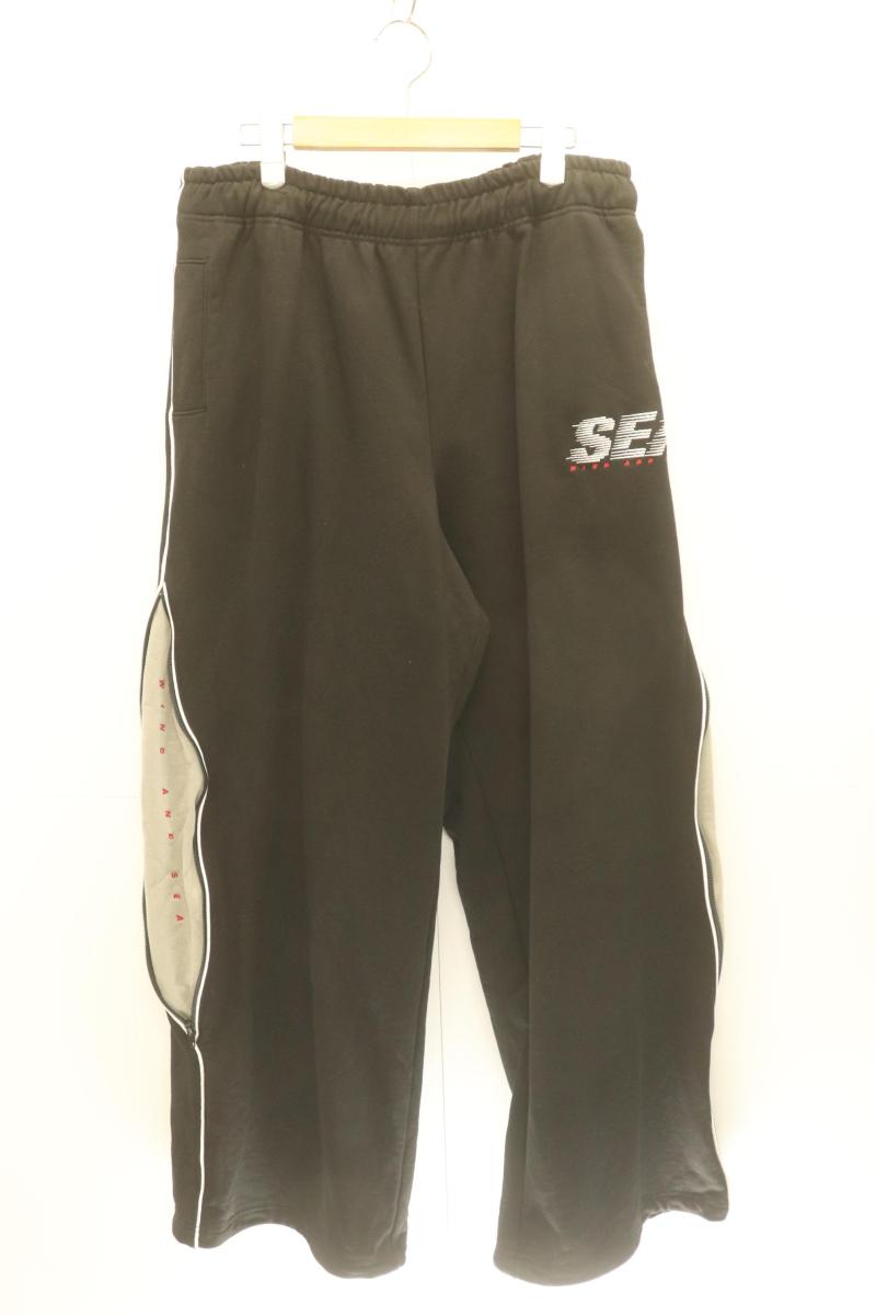 樂天商城 - 【中古】 WIND AND SEA メンズスウェットパンツ XL Piping Wide Sweatpant WIND AND SEA XL 黒 ブラック