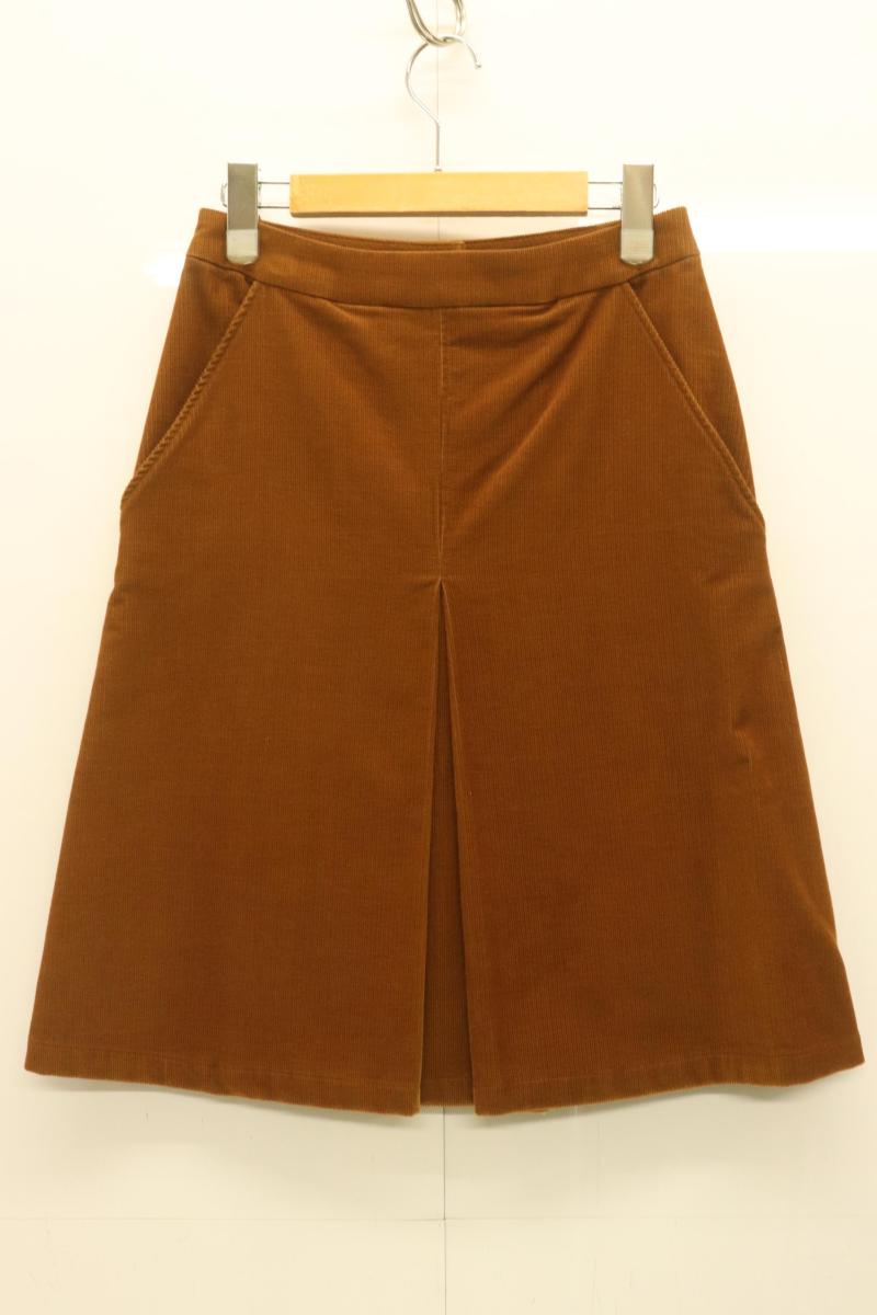 Rakuten - 【中古】 A.P.C. レディーススカート 34 コーデュロイスカート A.P.C. 34 茶 ブラウン 無地