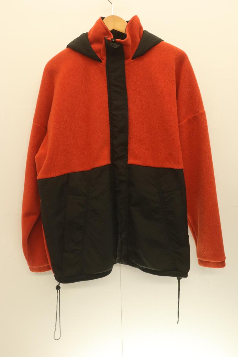 Rakuten - 【中古】 ZARA メンズフリースジャケット L フリースジャケット ZARA L 赤 レッド 無地