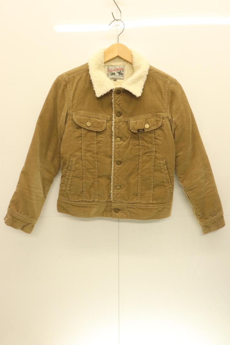 【中古】 LEE レディースジャケット M BOA STORM RIDER ジャケット LEE M 茶 ブラウン 無地