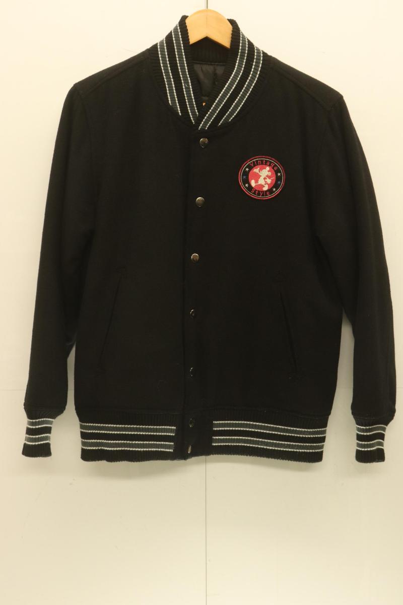 Rakuten - 【中古】 Disney メンズスタジャン M スタジャン Disney M 黒 ブラック バックプリント