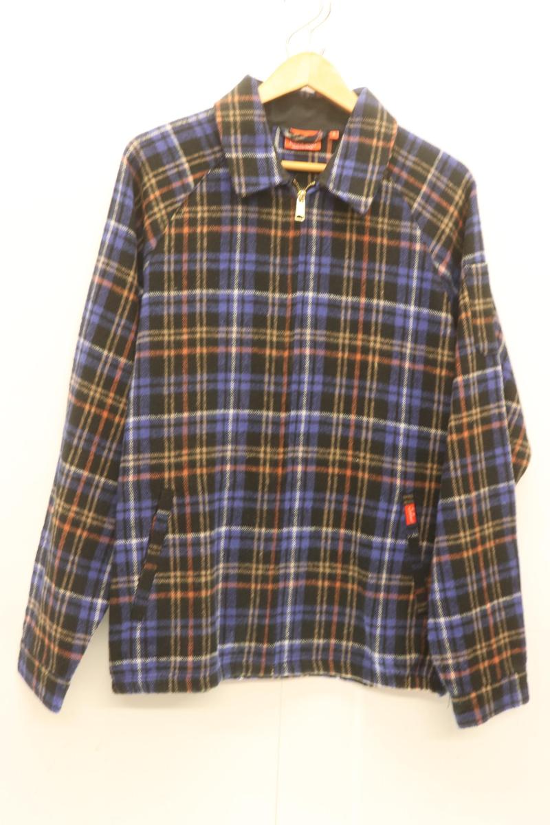 Rakuten - 【中古】 COOKMAN メンズジャケット Delivery Jacket Woolmix Tartan Scottish COOKMAN 黒 ブラック 青 ブルー チェック