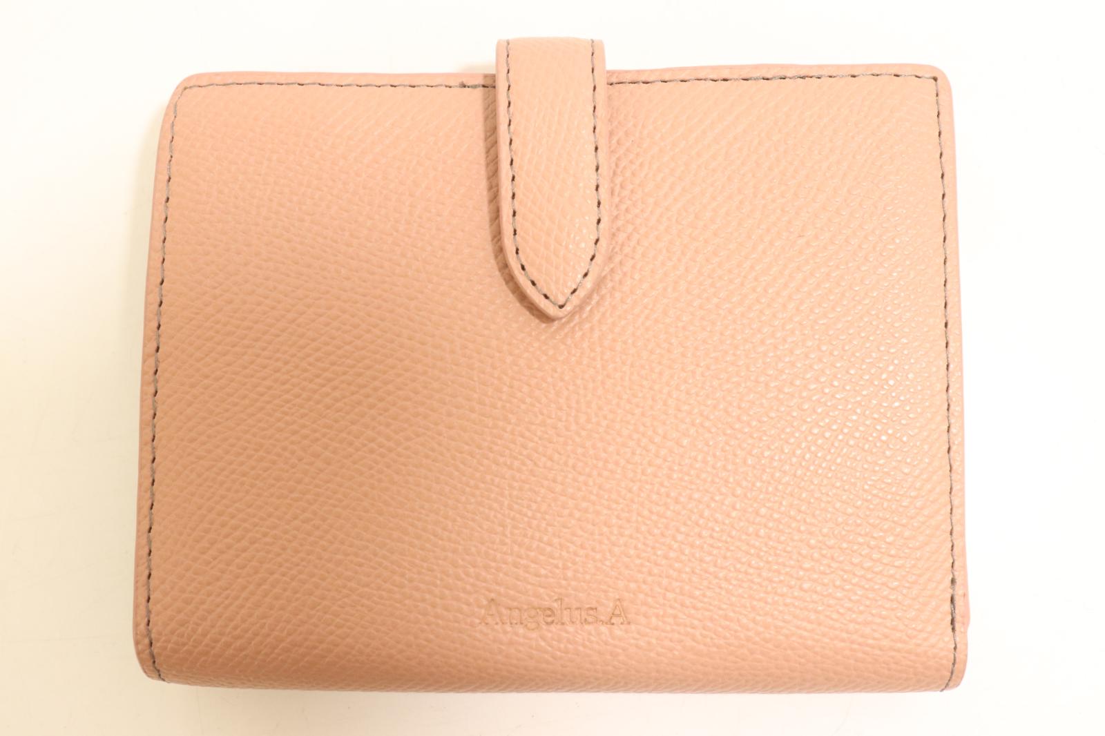 Rakuten - 【中古】 ANGELUS.A レディース財布 -- 財布ANGELUS.A--ピンク 桃ロゴ