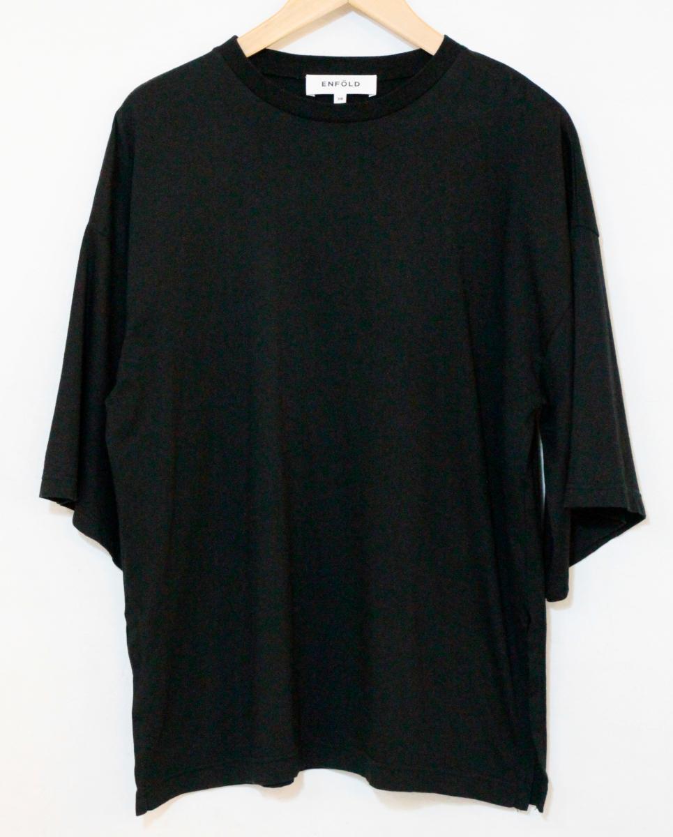 Rakuten - 【中古】 ENFOLD レディースTシャツ 38 ENFOLD/MEN'S-LIKE T-SHIRT/Tシャツ/38/黒 ブラック/300HS780-2250