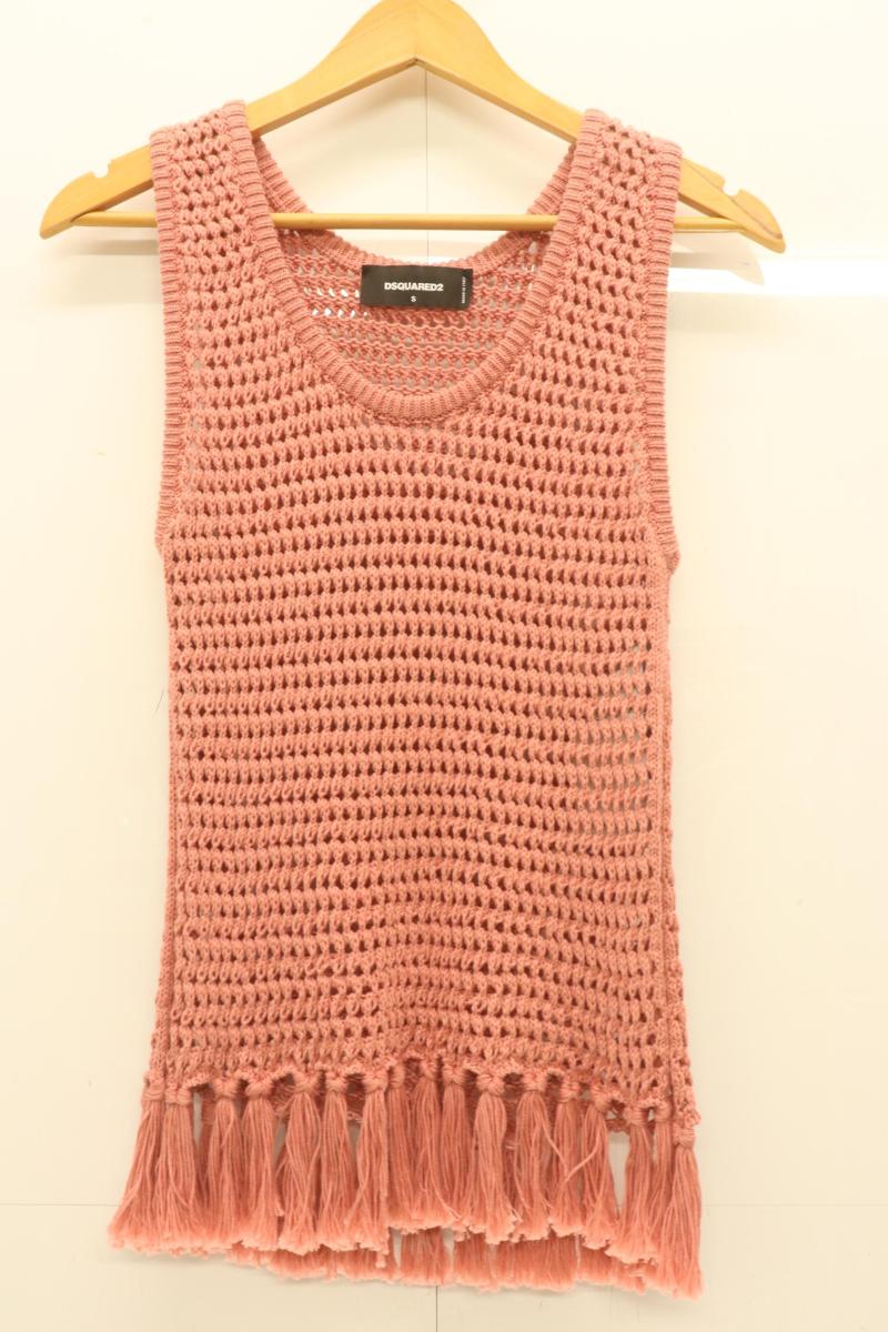 Rakuten - 【中古】 DSQUARED2 レディースベスト S FEMALE MAIN COLLECTION ニットベスト DSQUARED2 S ピンク 桃