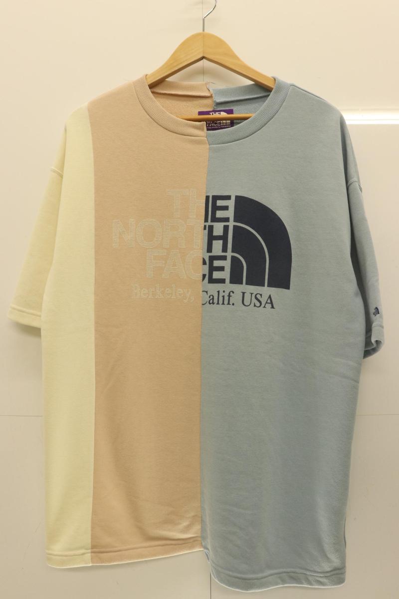 Rakuten - 【中古】 THE NORTH FACE PURPLE LABEL メンズTシャツ M Asymmetry Logo Tee THE NORTH FACE PURPLE LABEL M ベージュ 肌色 青 ブルー ロゴ