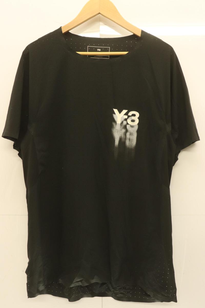 Rakuten - 【中古】 Y-3 メンズTシャツ M M RUN SS TEE Y-3 M 黒 ブラック ロゴ
