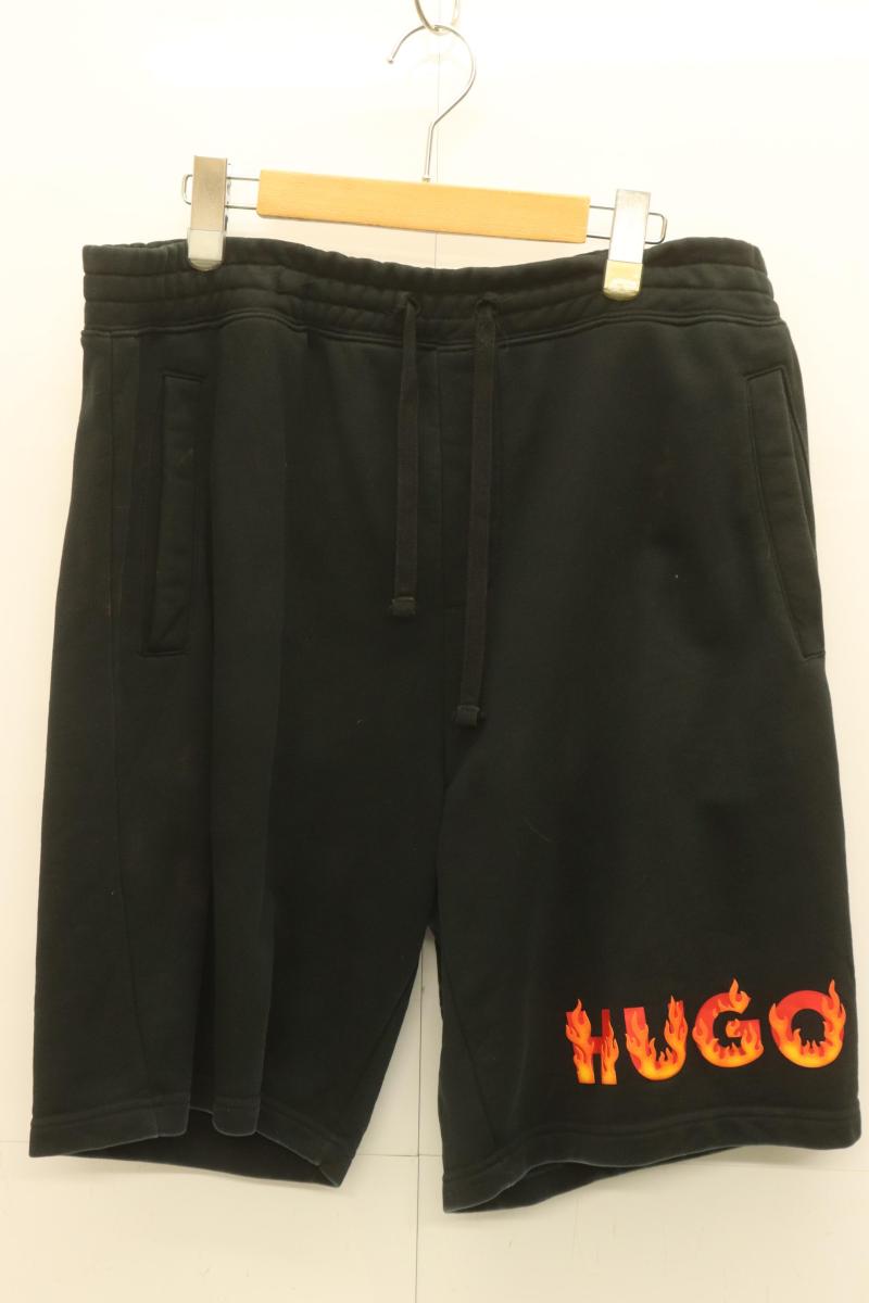 Rakuten - 【中古】 HUGO BOSS メンズショートパンツ XL ショートパンツ HUGO BOSS XL 黒 ブラック